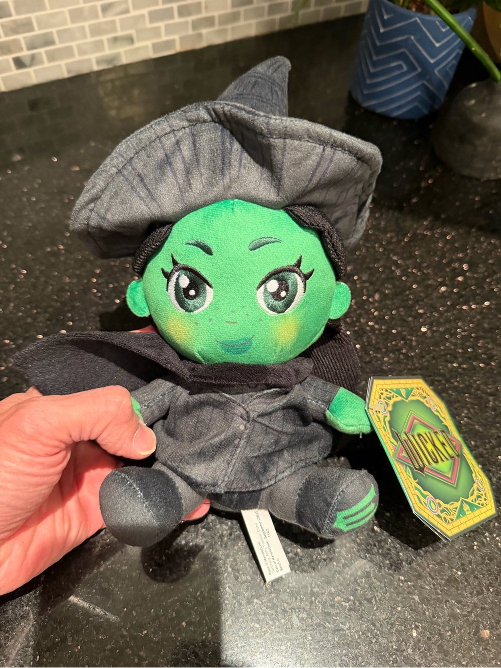Elphaba Witch Plush Wicked 7" NWT